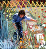 A Painter in Her Garden_48x48 oil on canvas_1983