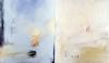 Distance, diptych 42" x 72" oil on canvas, 2000