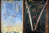 The Woods Are Lovely, diptych 54" x 80" oil on canvas, 1983